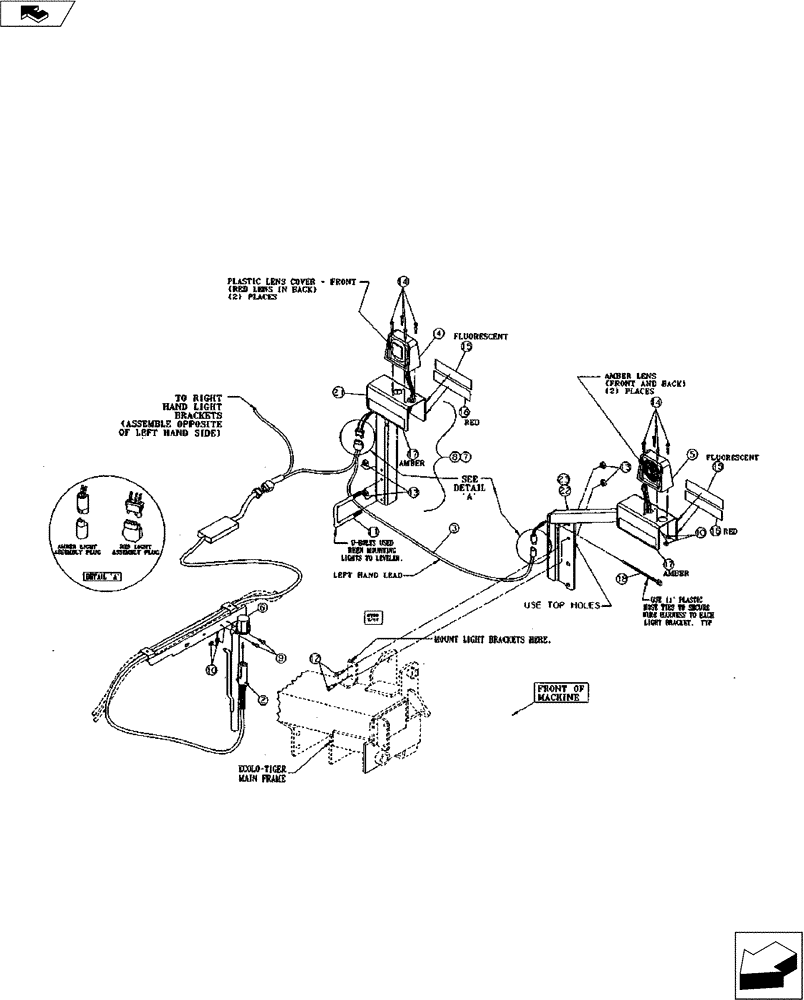 Схема запчастей Case IH 530B - (55.404.02) - WARNING AND TAILLIGHT KIT (FOR ECOLO-TIGER MODEL 730B) (55) - ELECTRICAL SYSTEMS