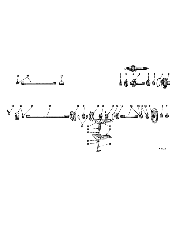 Схема запчастей Case IH SUPER M-TA - (280) - CHASSIS, POWER TAKE-OFF DRIVE, FOR TRACTORS 60001 UP (12) - CHASSIS