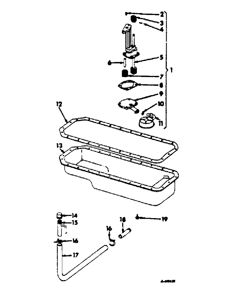 Схема запчастей Case IH 303 - (402) - C-221 ENGINE, 3-9/16 X 3-11/16, CRANKCASE OIL PAN AND OIL PUMP (10) - ENGINE