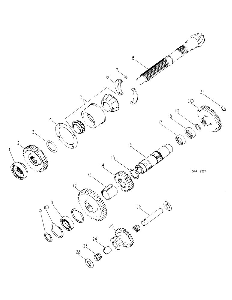 Схема запчастей Case IH 784 - (07-007) - RANGE TRANSMISSION, IN-REAR FRAME (04) - Drive Train