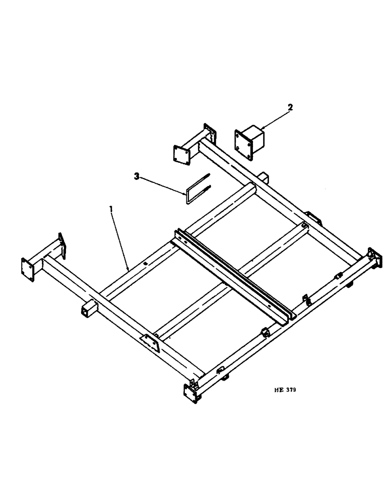 Схема запчастей Case IH 55 - (F-02) - MAIN FRAME, 22 FOOT MACHINE, BUILT PRIOR TO AUGUST, 1973 SEASON 