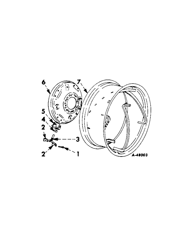 Схема запчастей Case IH 330 - (187[A]) - WHEELS, POWER ADJUSTED REAR WHEELS, INTERNATIONAL 330, 340 AND 340 DIESEL (11) - WHEELS