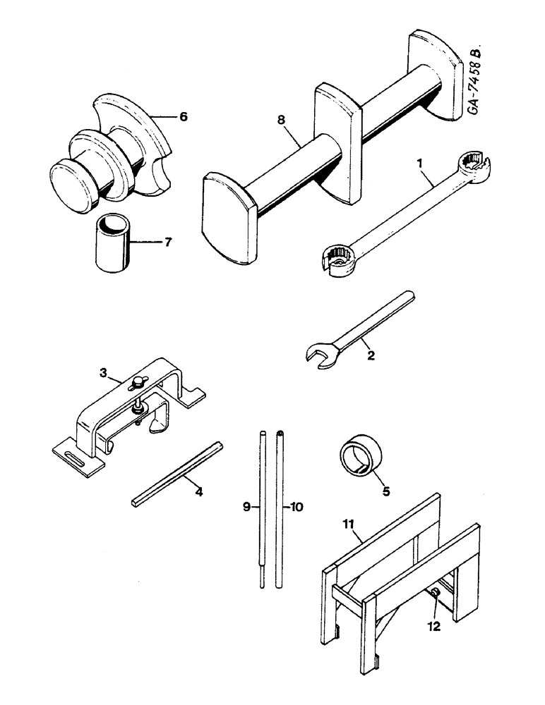 Схема запчастей Case IH 833 - (02-05) - SERVICE TOOLS FOR TRANSMISSION Accessories & Attachments / Miscellaneous