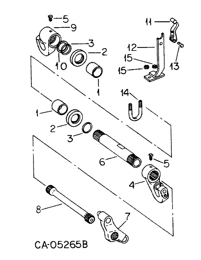 Схема запчастей Case IH 1086 - (10-39) - HYDRAULIC, DRAFT SENSING, 1086 AND 1486 TRACTORS (07) - HYDRAULICS