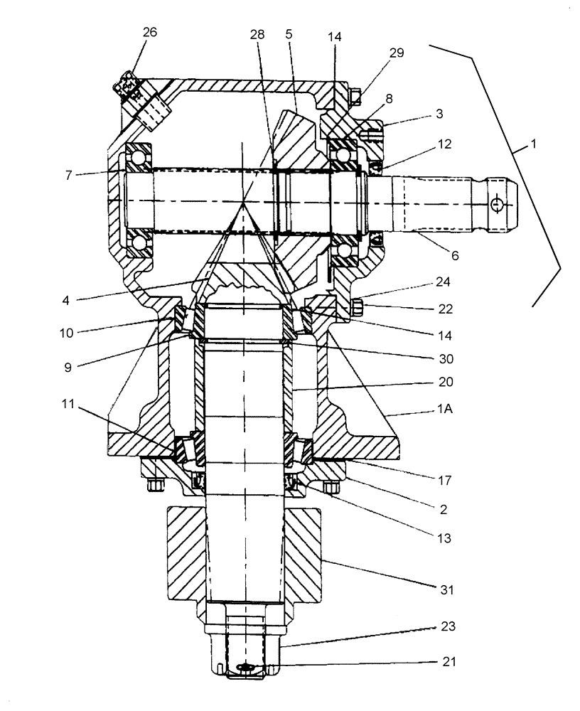 Схема запчастей Case IH 717721366 - (002) - GEARBOX 