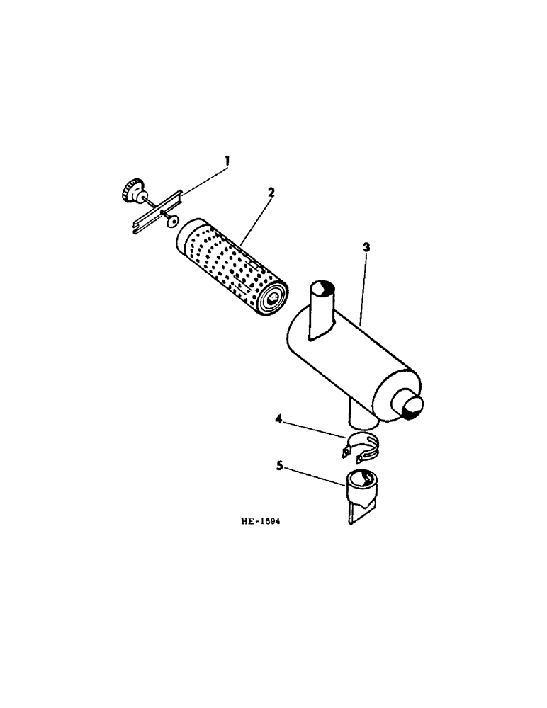 Схема запчастей Case IH 275 - (E-16[A]) - FUEL SYSTEM, AIR CLEANER, DRY TYPE (02) - FUEL SYSTEM