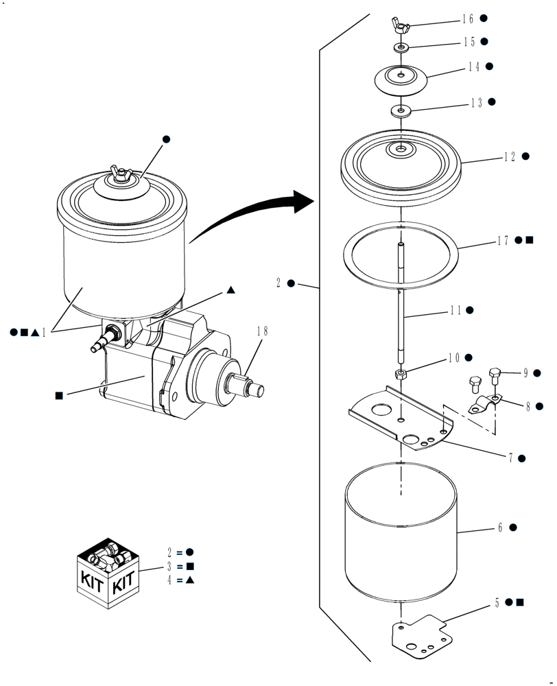 Схема запчастей Case IH SB541C - (35.550.13) - HYDRAULIC BALE TENSION OIL PUMP (35) - HYDRAULIC SYSTEMS