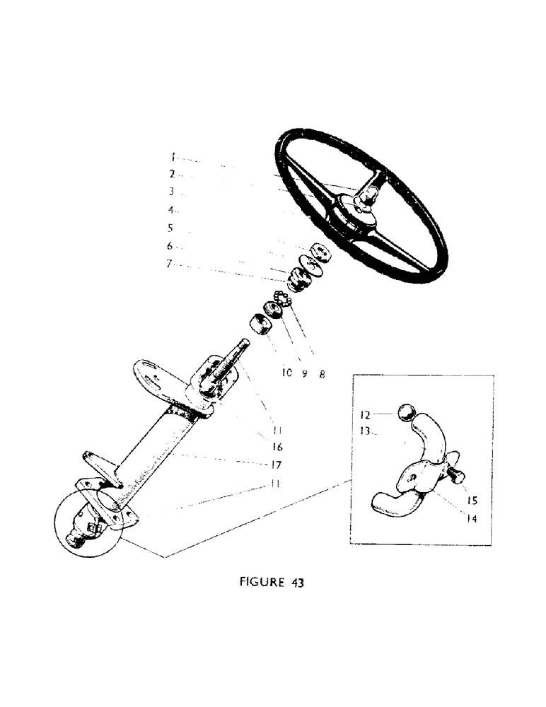 Схема запчастей Case IH 770A - (070) - STEERING WHEEL AND COLUMN Steering & Front Axle