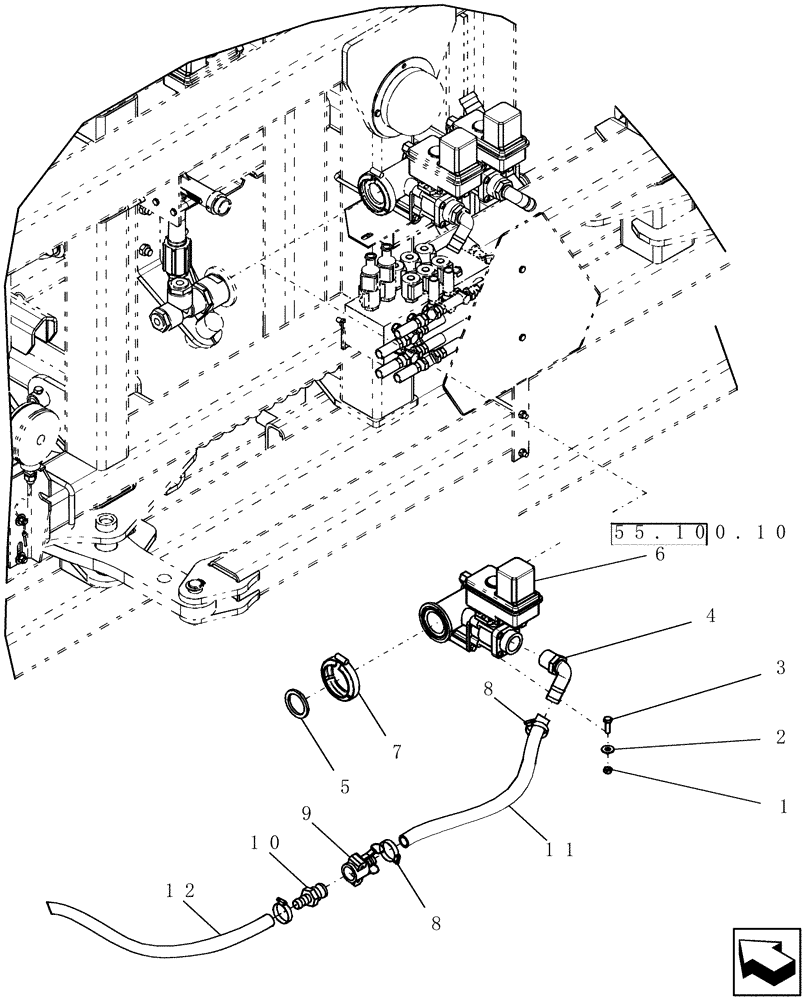 Схема запчастей Case IH 160 - (88.100.11) - ACCESSORIES - BALL VALVE KIT (88) - ACCESSORIES