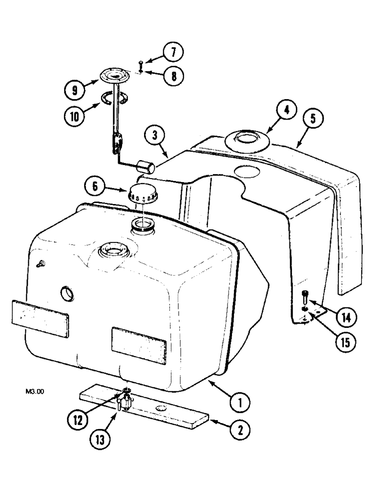 Схема запчастей Case IH 2140 - (3-02) - FUEL TANK (03) - FUEL SYSTEM