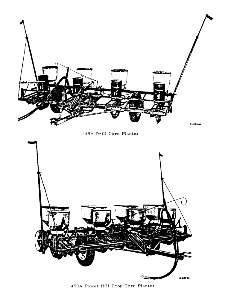 Схема запчастей Case IH 450A - (E-03) - 449A & 450A MODEL VIEWS 