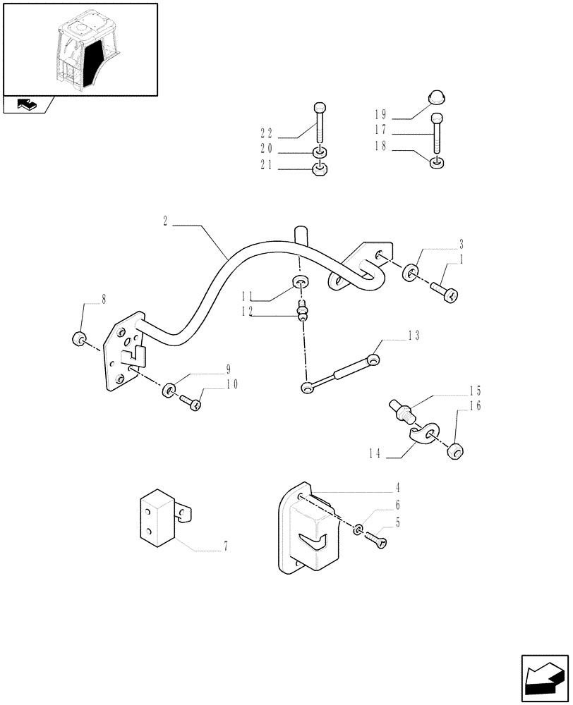 Схема запчастей Case IH FARMALL 105N - (1.92.92[03]) - CAB DOORS (10) - OPERATORS PLATFORM/CAB