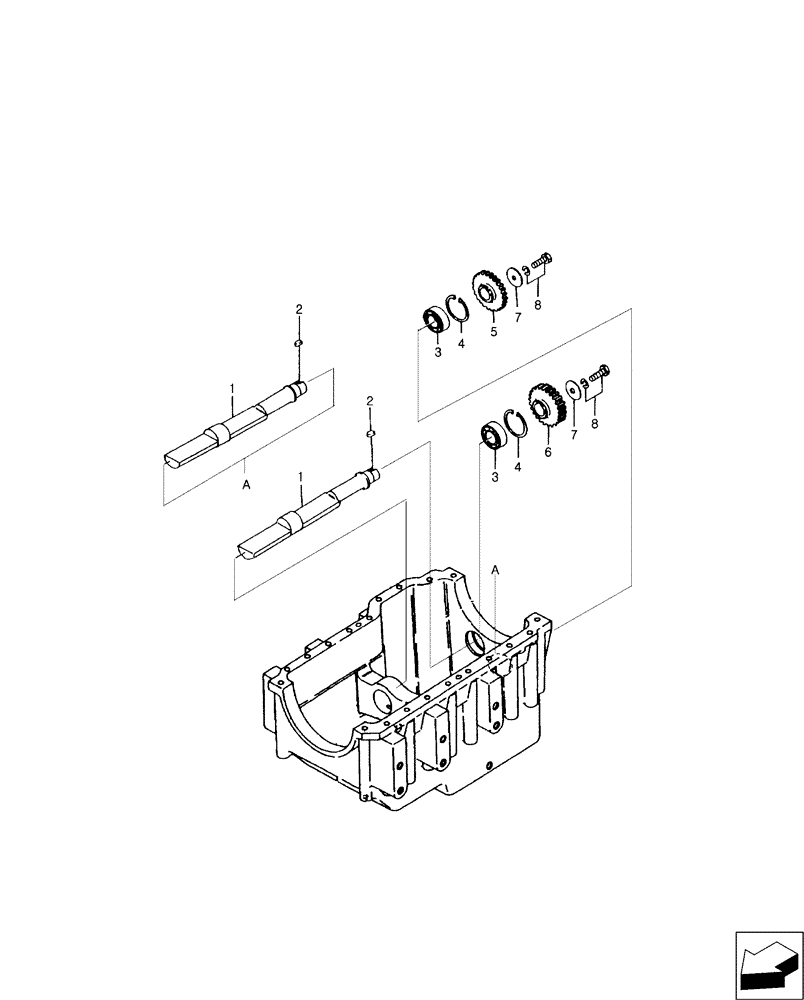Схема запчастей Case IH FARMALL 50B - (10.110.01) - BALANCER (10) - ENGINE