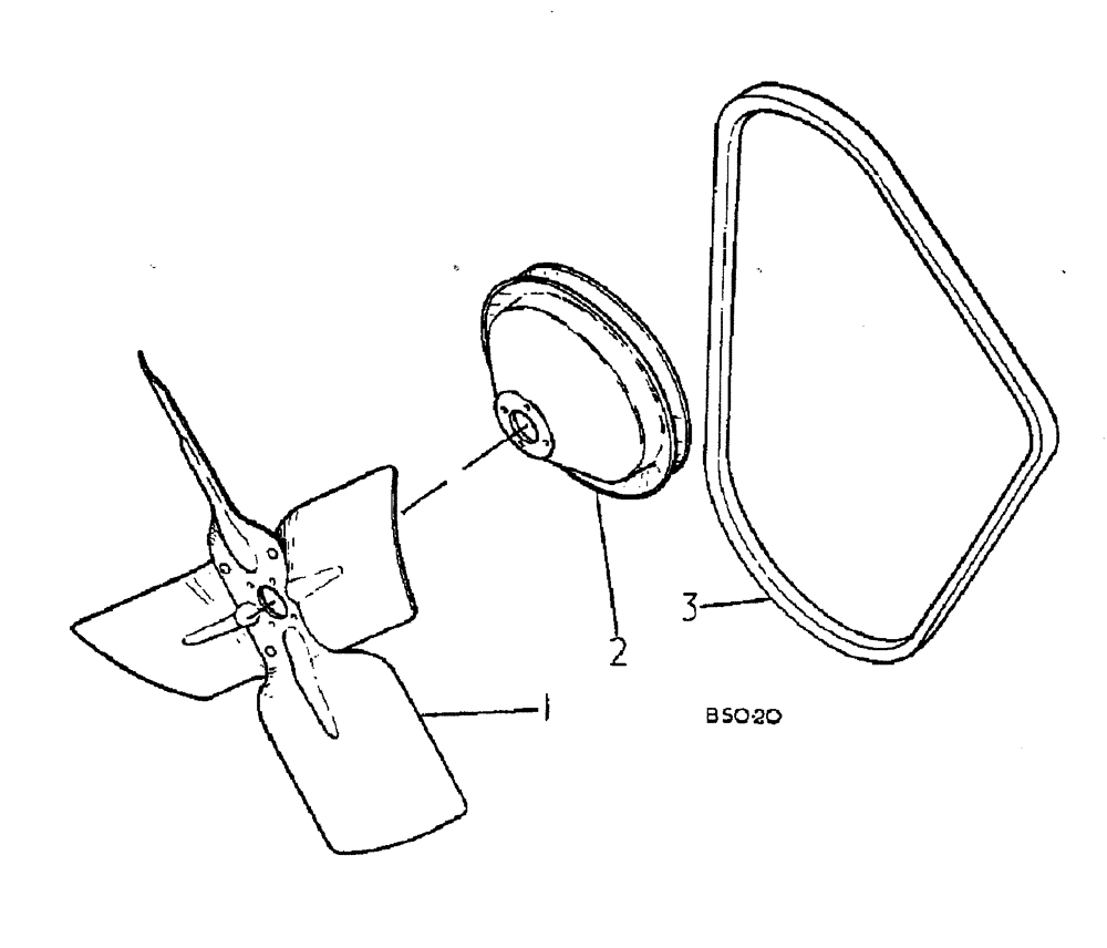 Схема запчастей Case IH 884 - (06-008) - FAN Cooling