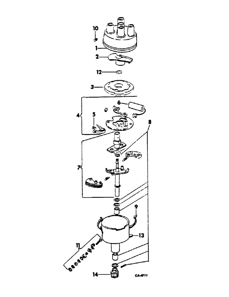 Схема запчастей Case IH DV4D - (L-15) - DISTRIBUTOR 