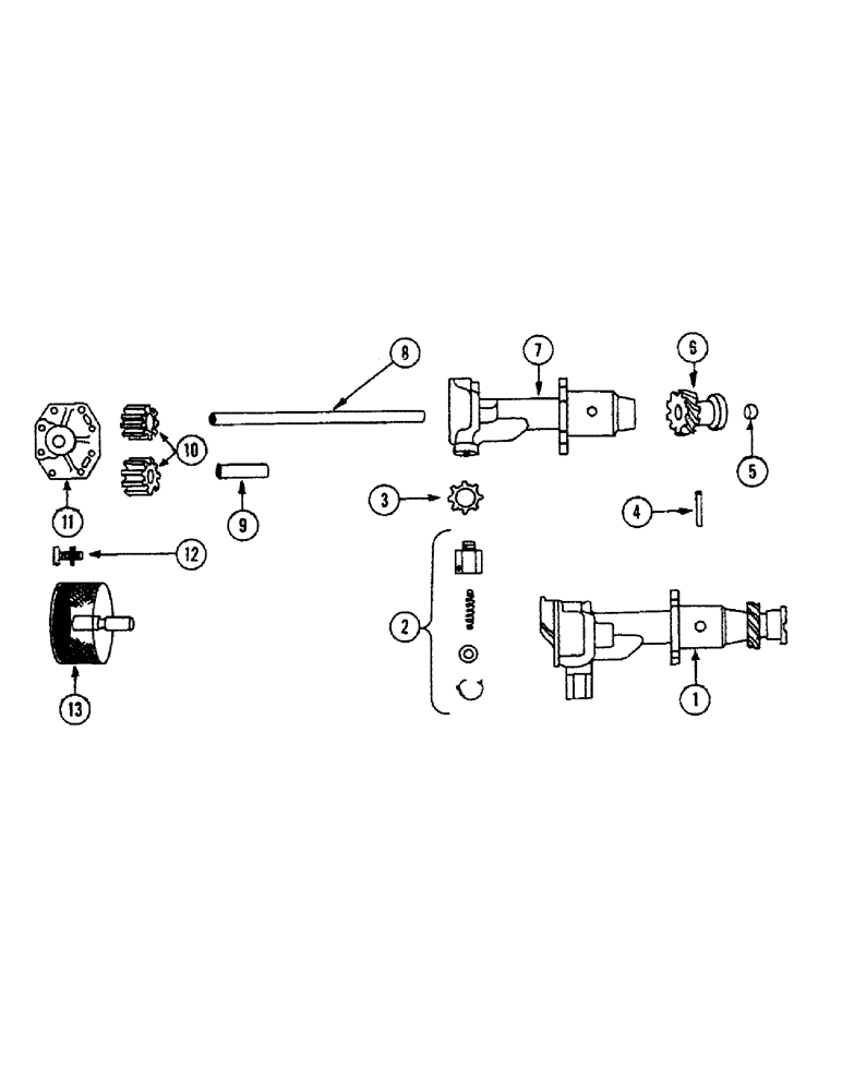 Схема запчастей Case IH 1010 - (330) - MODEL GO 298 ENGINE, OIL PUMP (10) - ENGINE