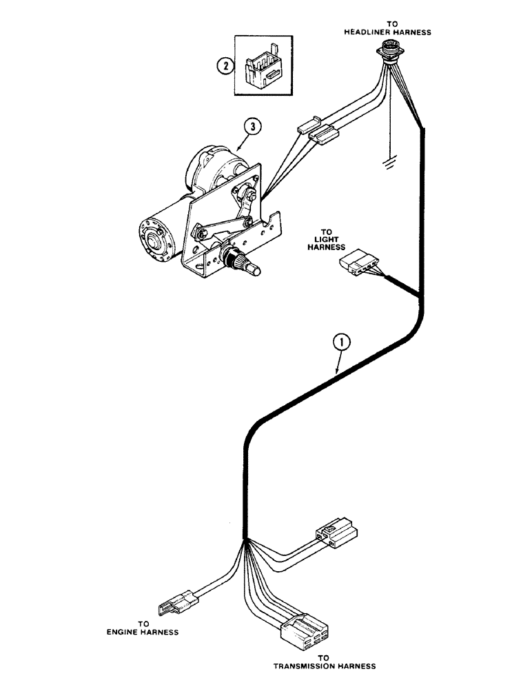 Схема запчастей Case IH 2090 - (4-094) - CAB LOWER WIRING HARNESS, CAB SERIAL NUMBER 12008153 AND AFTER (04) - ELECTRICAL SYSTEMS