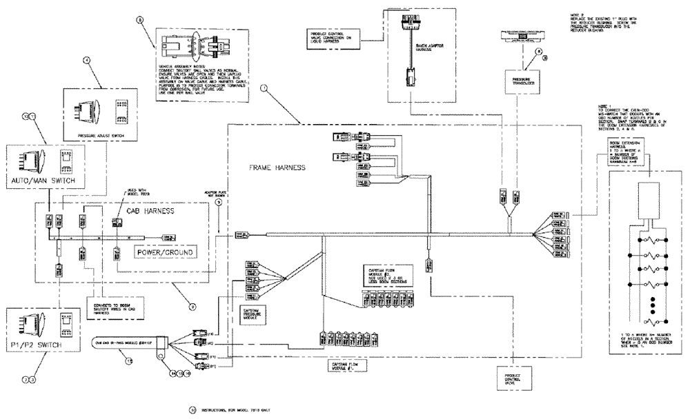 Схема запчастей Case IH SPX3310 - (12-006) - AIM COMMAND ELECTRICAL GROUP (06) - ELECTRICAL