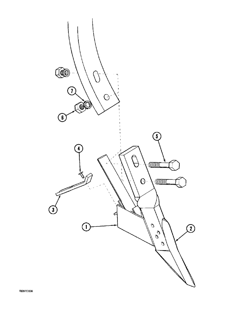Схема запчастей Case IH 4300 - (9-116) - OPENER, ANDERSON SINGLE SHOOT (09) - CHASSIS/ATTACHMENTS