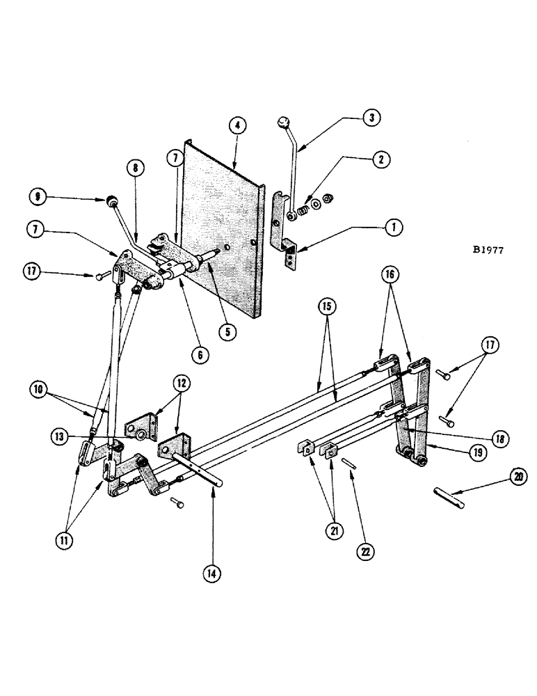 Схема запчастей Case IH 1010 - (272) - GEAR SHIFT LINKAGE (14) - MAIN GEARBOX & DRIVE