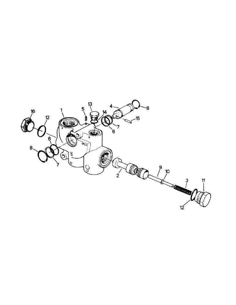Схема запчастей Case IH KP-525 - (08-08) - FLOW DIVIDER ASSEMBLY (07) - HYDRAULICS