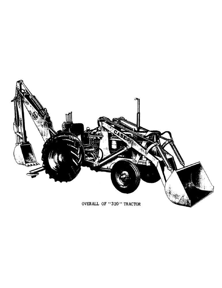 Схема запчастей Case IH 320 - (003) - CASE MODEL "320" WHEEL TRACTOR (00) - PICTORIAL INDEX