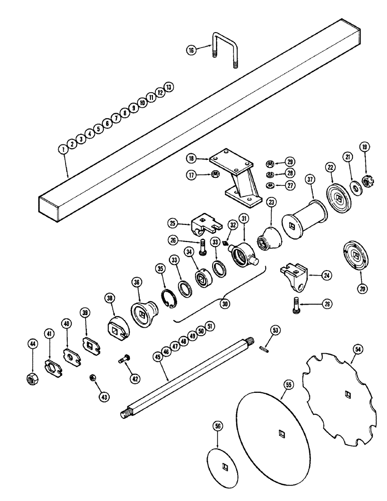 Схема запчастей Case IH G-SERIES - (26) - GANGS, G110, 10-1/2.5 INCH (266.7 MM) SPACING 