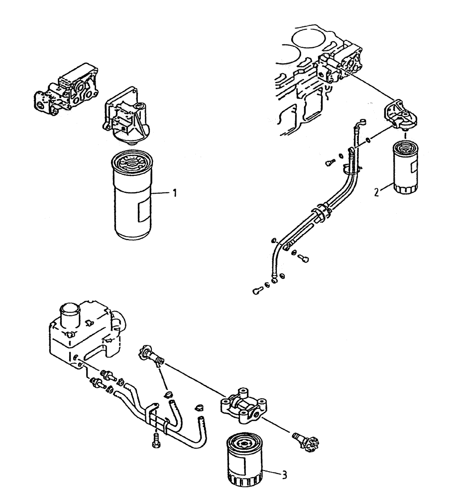 Схема запчастей Case IH 7700 - (C01-92) - FILTERS (125) Engine & Engine Attachments