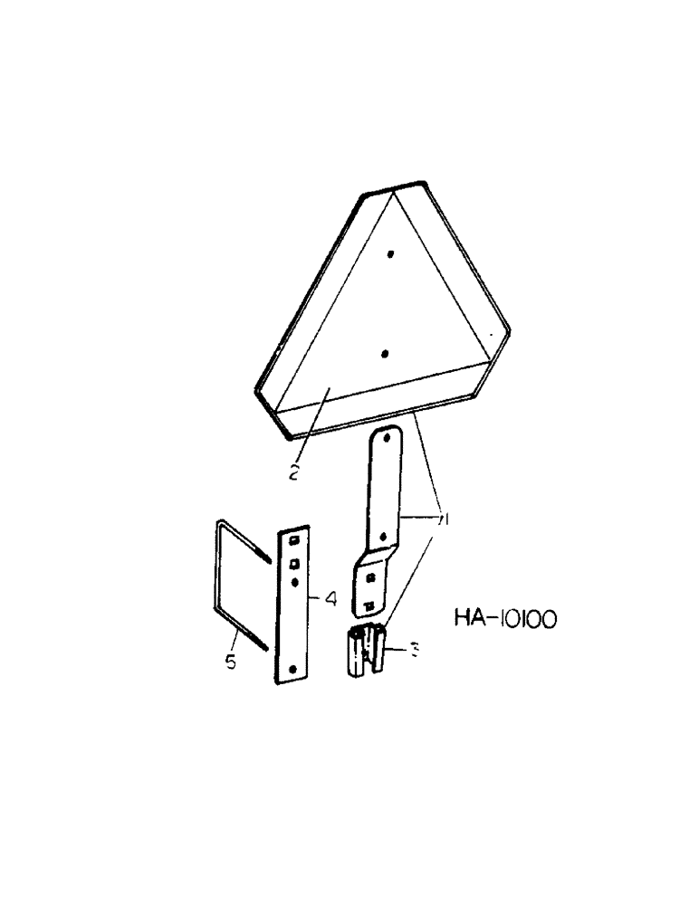 Схема запчастей Case IH 55 - (E-15) - SLOW MOVING VEHICLE EMBLEM 