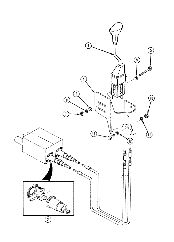 Схема запчастей Case IH L555 - (08-16) - HYDRAULIC CONTROLS MOUNTING 2 Function C70 - C100 (08) - HYDRAULICS