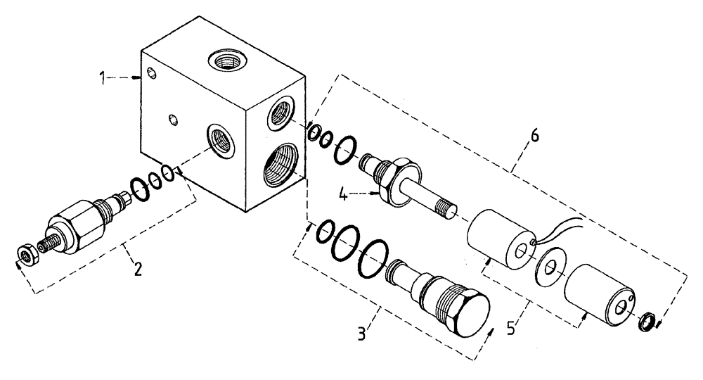 Схема запчастей Case IH 7700 - (B04[38]) - HYDRAULIC RELIEF VALVE Hydraulic Components & Circuits