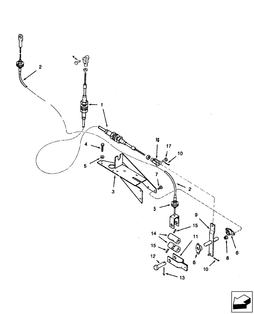 Схема запчастей Case IH 2588 - (21.130.02) - CONTROLS - TRANSMISSION LOWER SHIFT (21) - TRANSMISSION