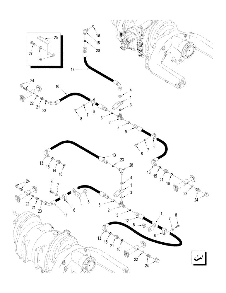 Схема запчастей Case IH STX430 - (06-16) - TRACK TENSIONING, QUADTRAC TRACTOR (06) - POWER TRAIN