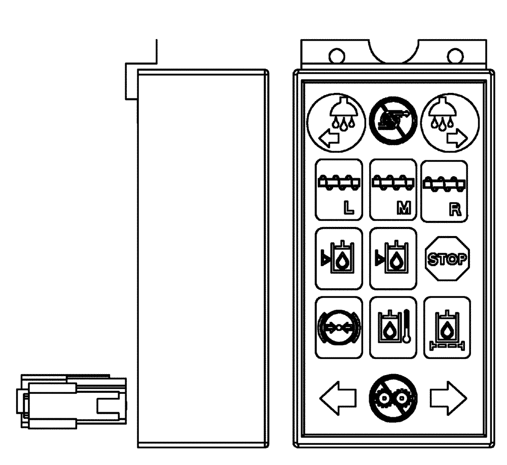 Схема запчастей Case IH FLX4510 - (01-043) - INSTRUMENT LAMP CLUSTER MODULE, FLEXAIR (10) - CAB