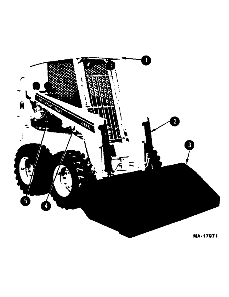 Схема запчастей Case IH 4155 - (00-06) - INTRODUCTION - MODEL VIEW (00) - GENERAL