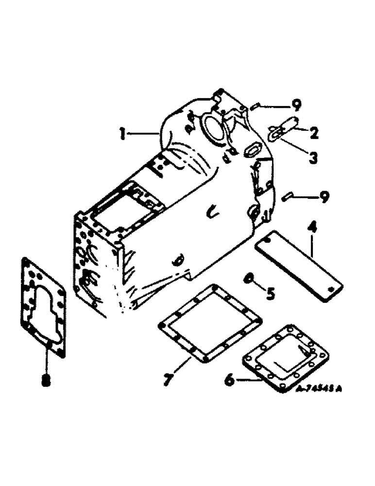 Схема запчастей Case IH 756 - (A-03) - CHASSIS, RADIATOR AND SHEET METAL, CLUTCH HOUSING AND COVERS Chassis, Radiator & Sheet Metal