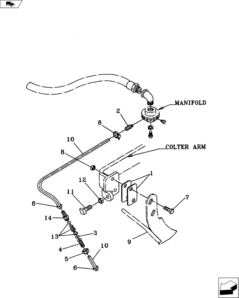 Схема запчастей Case IH FERTILIZER - (75.200.08) - LIQUID KNIFE KIT (75) - SOIL PREPARATION