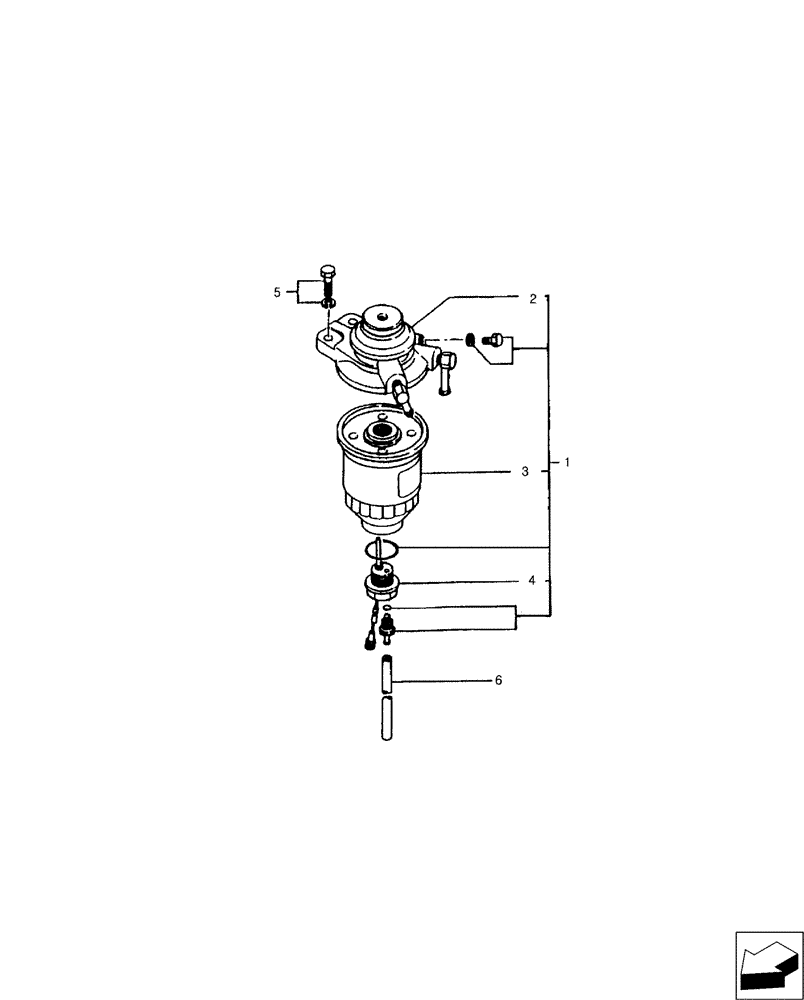 Схема запчастей Case IH FARMALL 50B - (10.206.01) - FUEL FILTER (10) - ENGINE
