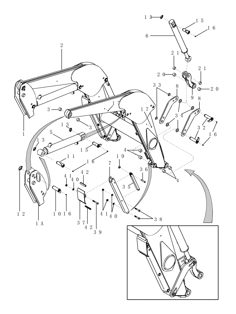 Схема запчастей Case IH LX152 - (09-01) - FRAME - WITHOUT SELF-LEVEL (09) - CHASSIS/ATTACHMENTS