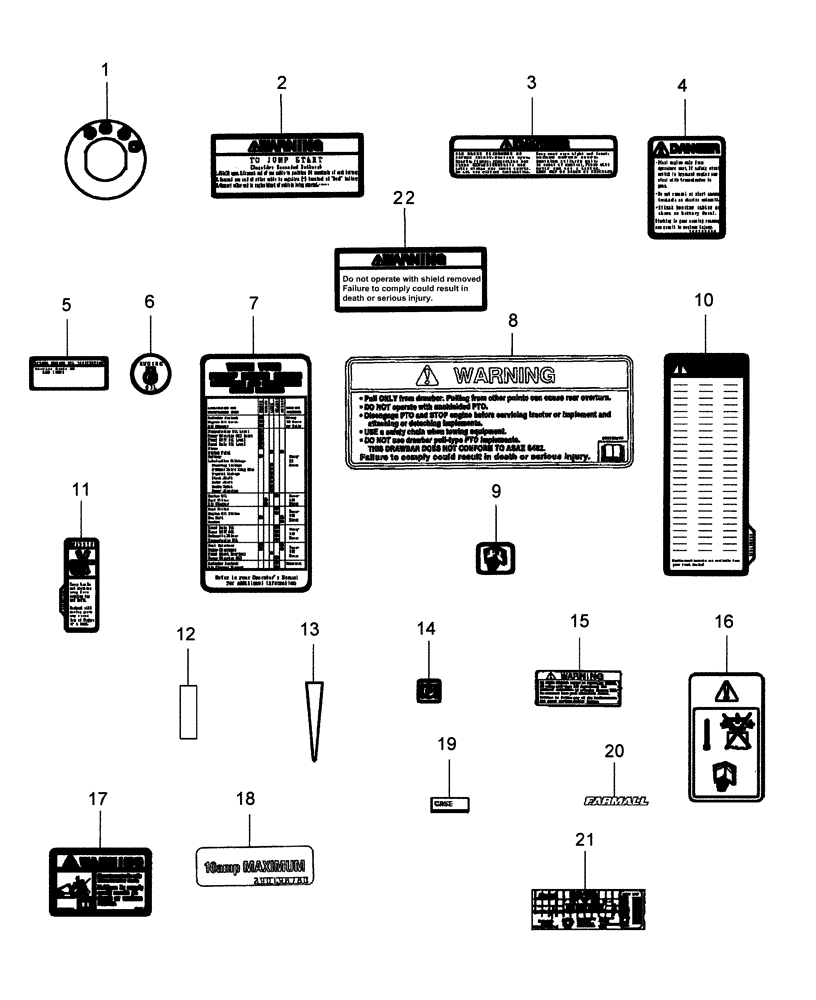 Схема запчастей Case IH DX24 - (08.04) - DECALS (08) - SHEET METAL