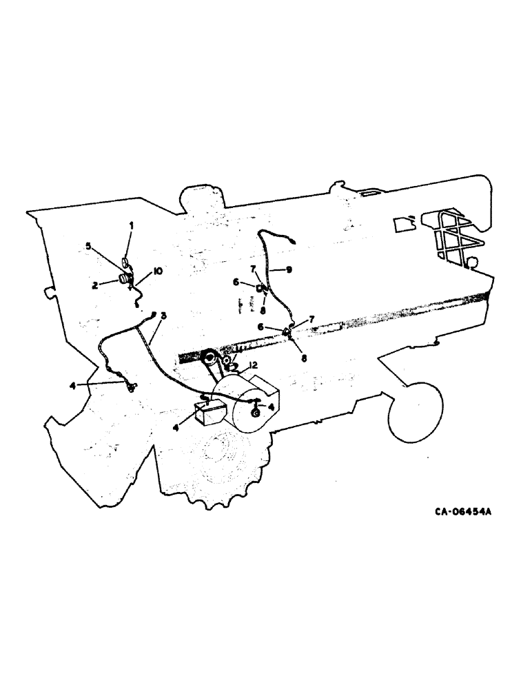 Схема запчастей Case IH 1420 - (08-08) - ELECTRICAL, WIRING DIAGRAM, RIGHT TURN SIGNAL, HEAD LIGHTS, DIGITAL READOUT AND SLIP CLUTCH (06) - ELECTRICAL