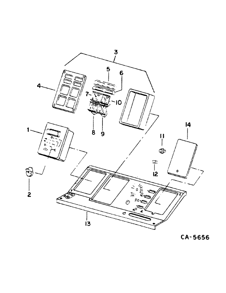 Схема запчастей Case IH 1440 - (11-01) - INSTRUMENTS, INSTRUMENTS AND GAUGES, S/N 20000 AND BELOW Instruments