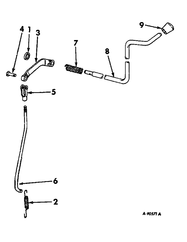 Схема запчастей Case IH 1026 - (07-49) - DRIVE TRAIN, POWER TAKE-OFF LEVER AND CONNECTIONS (04) - Drive Train