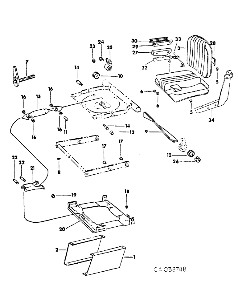 Схема запчастей Case IH 4386 - (13-19) - CAB AND SUPERSTRUCTURE, DELUXE SEAT AND SUPPORTS (05) - SUPERSTRUCTURE