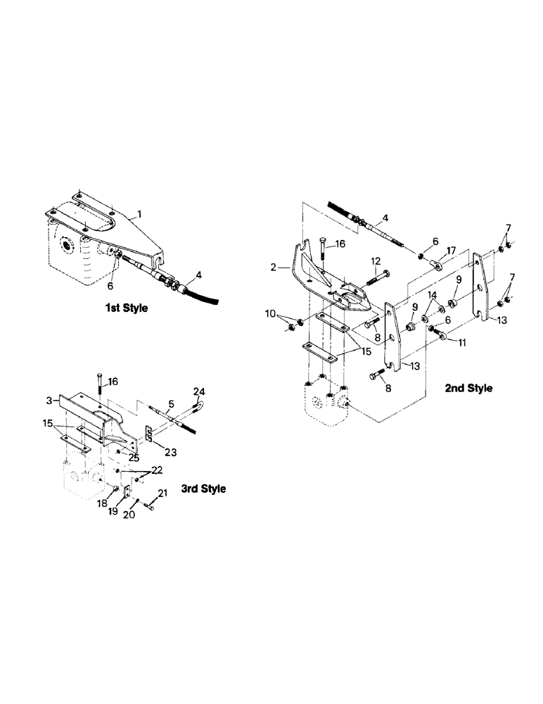 Схема запчастей Case IH ST325 - (04-24) - TWO SPEED TRANSMISSION CONTROLS (04) - Drive Train