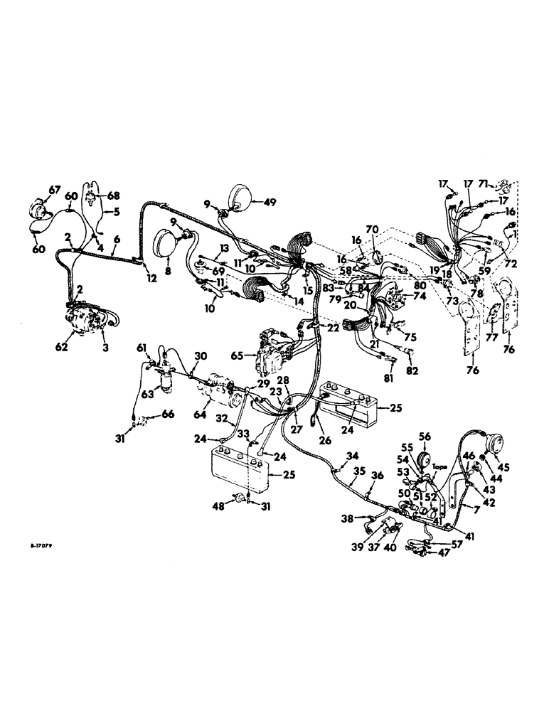 Схема запчастей Case IH 1256 - (G-06) - ELECTRICAL SYSTEM, STARTING AND LIGHTING, FARMALL TRACTORS (06) - ELECTRICAL SYSTEMS