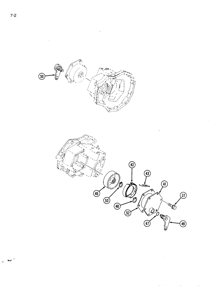Схема запчастей Case IH 1120 - (7-02) - BRAKES (07) - BRAKES