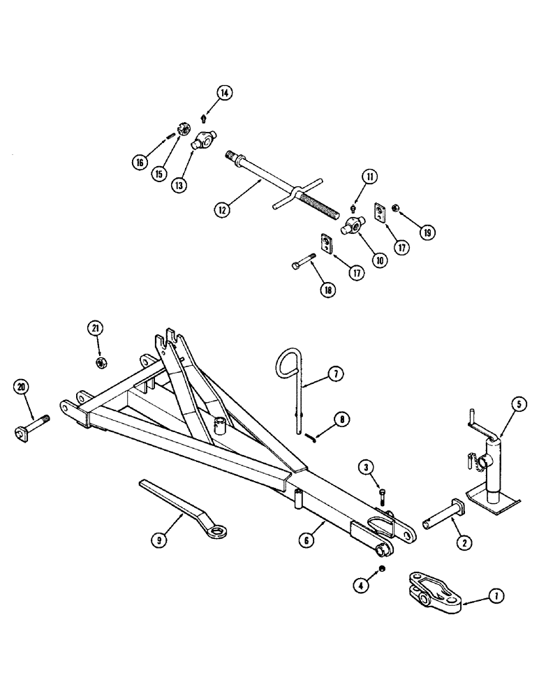 Схема запчастей Case IH D39 - (02) - HITCH 