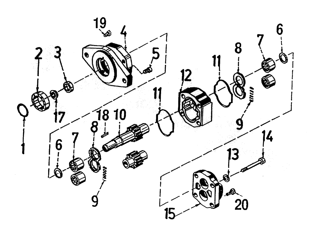 Схема запчастей Case IH 7000 - (B02-50) - HYDRAULIC MOTOR * M30A Hydraulic Components & Circuits
