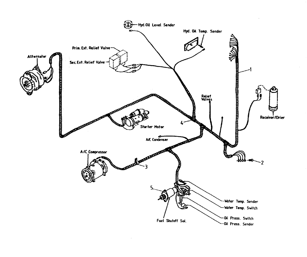 Схема запчастей Case IH 7000 - (C05-25) - ENGINE WIRING (6CT) Engine & Engine Attachments